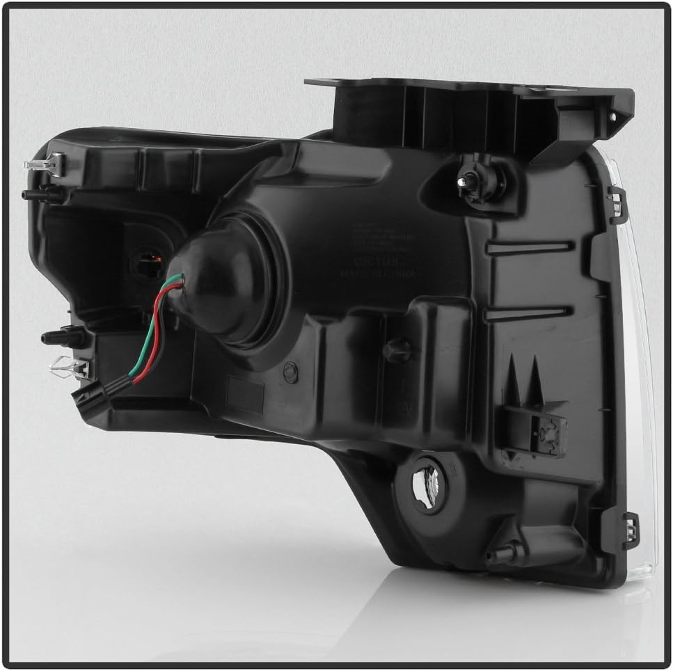 ACANII - For [Upgrade Style] 2009-2014 Ford F150 Chrome Housing Projector Headlights Headlamps Driver + Passenger Side