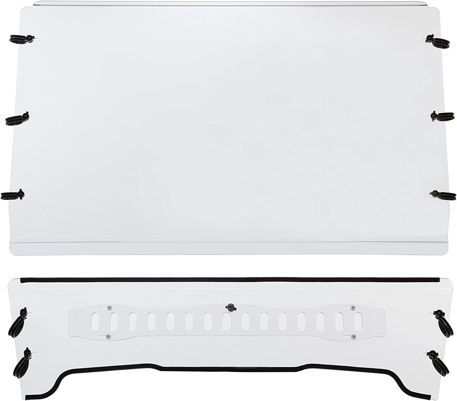 Kojem Full Vented Windshield Compatible with 2005-2020 John Deere Gator TS/TX/TE Clear Windscreen Scratch Resistant