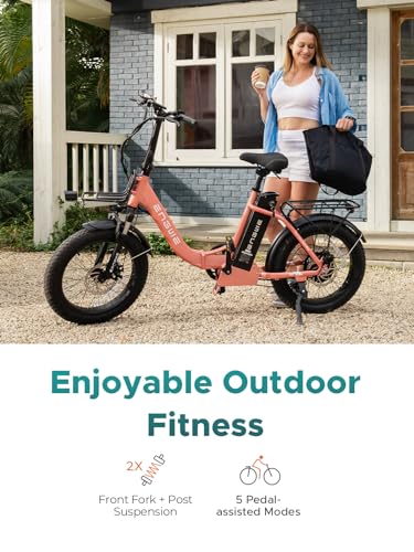 ENGWE 1125W Electric Bike for Adults, L20 2.0 20''×3.0" Fat Tire Electric Bicycle 52V 13Ah Removable Battery Max Range 68Miles & 28MPH for Urban Commuters,7 Speed Mountain Ebike with Dual Suspension