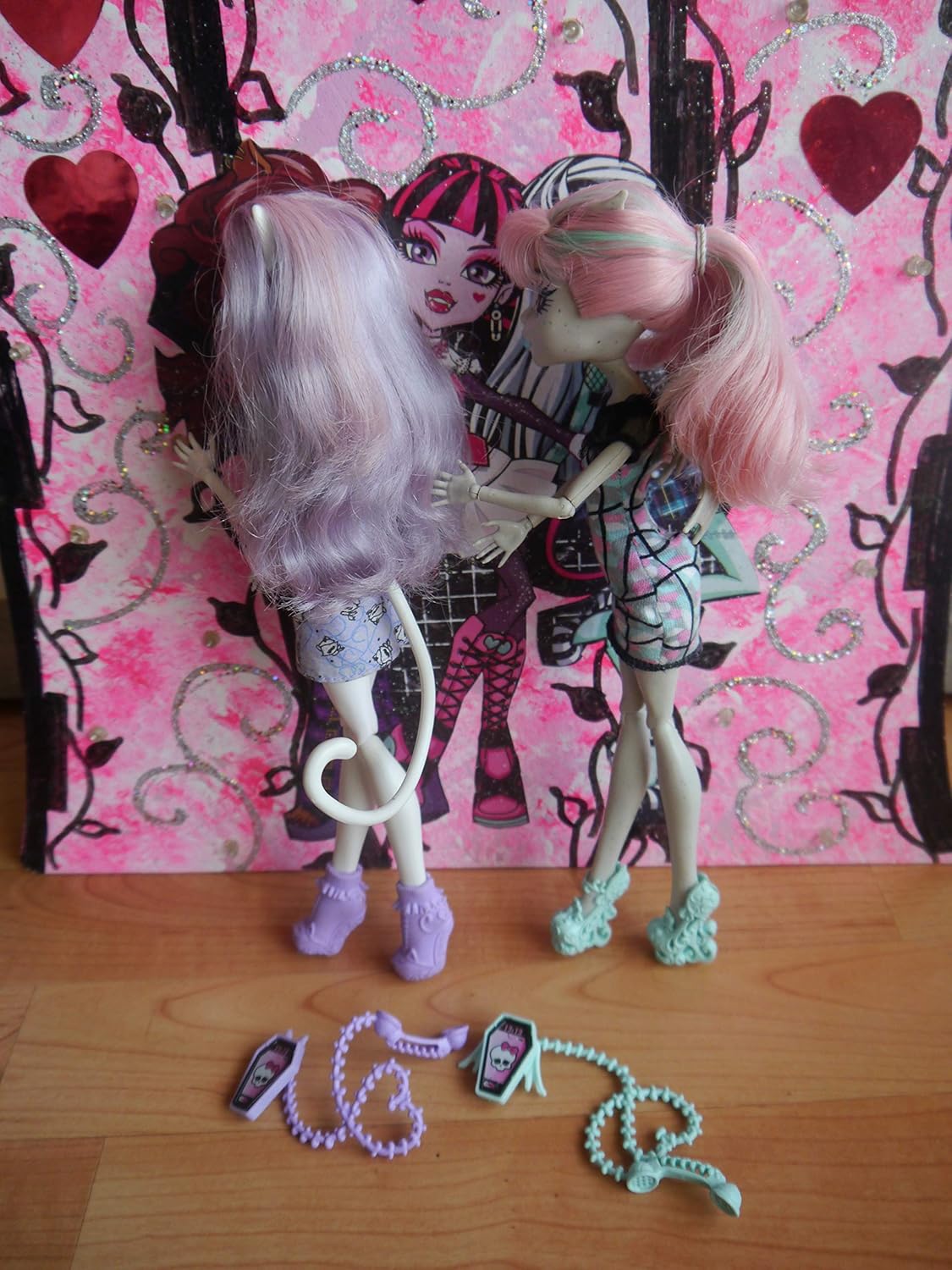 Monster High Ghoul Chat Doll 2-Pack Rochelle Goyle & Catrine DeMew