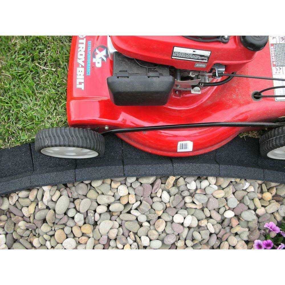 EcoBorder 4 ft. Grey Rubber Curb Landscape Edging - Shop Hardware Tools Online Store