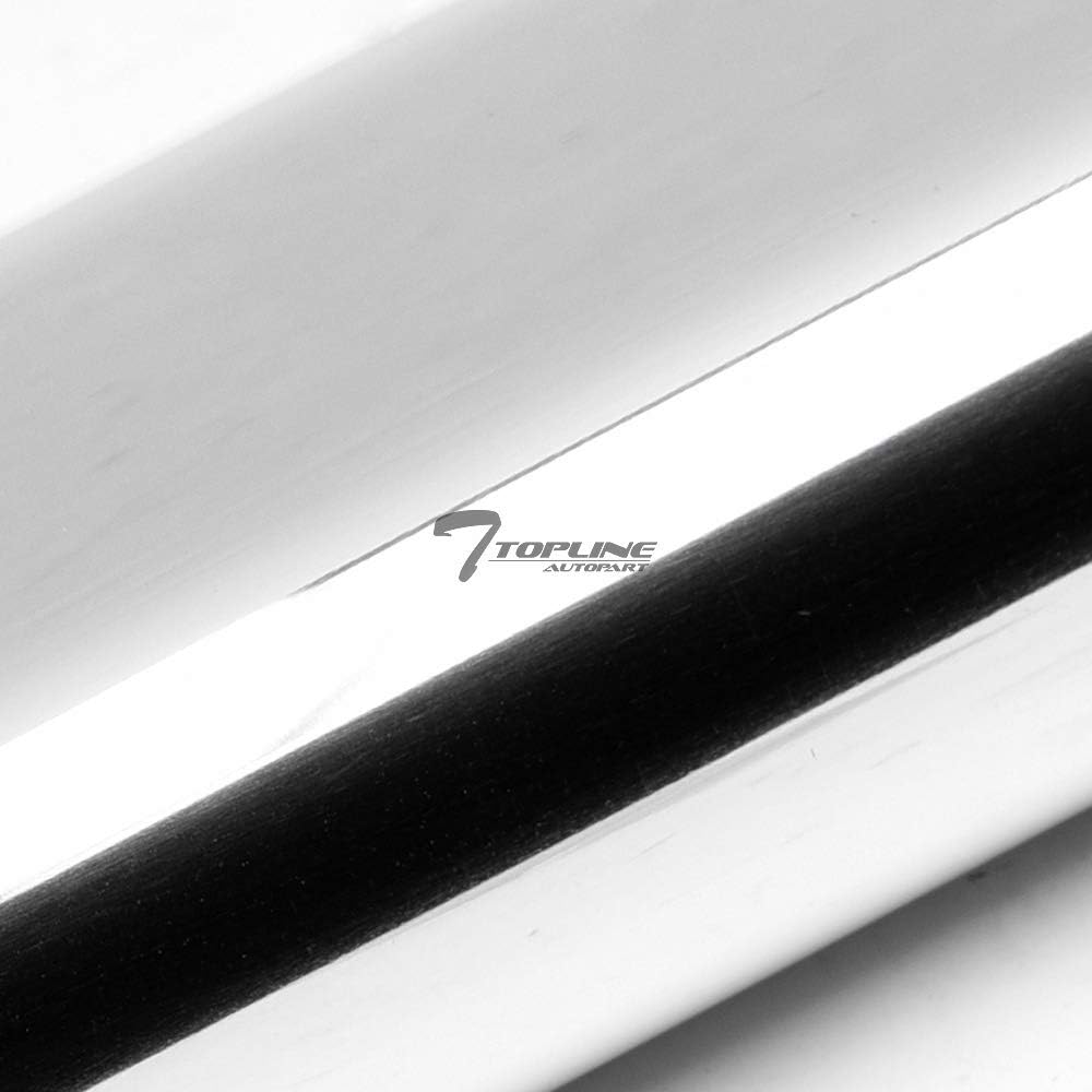TLAPS 4" Oval Polished Stainless Steel Side Step Nerf Bars Rail Running Boards For 01-03 Ford F150 SuperCrew (Crew) Cab