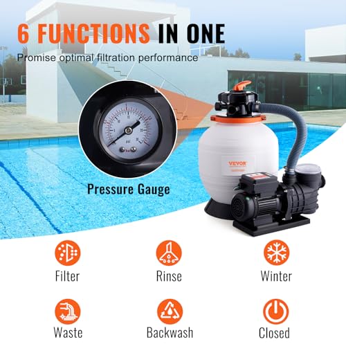 VEVOR Sand Filter Pump for Above Ground Pools