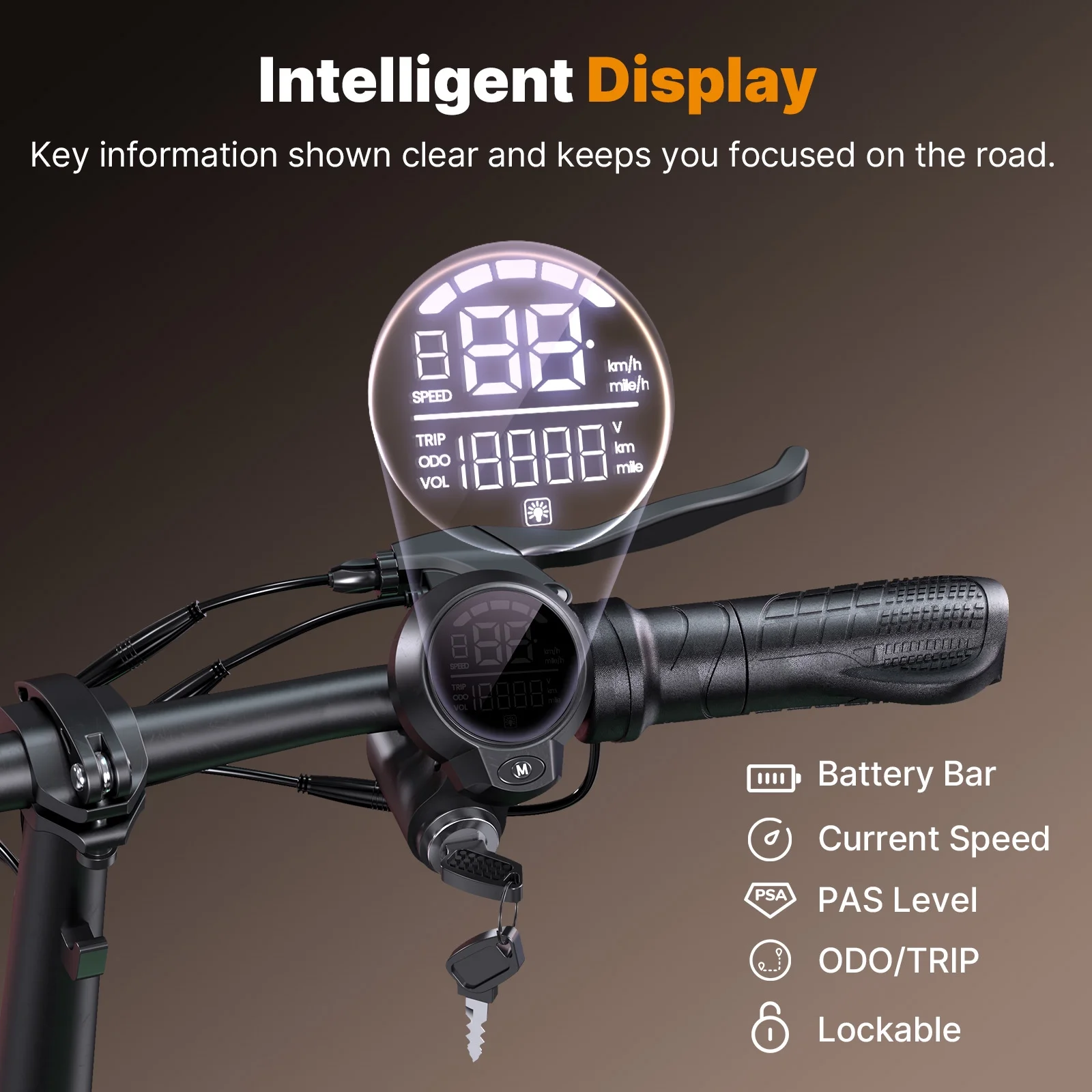 iSinwheel Electric Scooter with Seat for Adults, 700W Motor 30Miles & 21MPH, 14" Pneumatic Tire with Rear Spring Shock Ebike,  Turn Signals & Basket Foldable Commuter Scooter