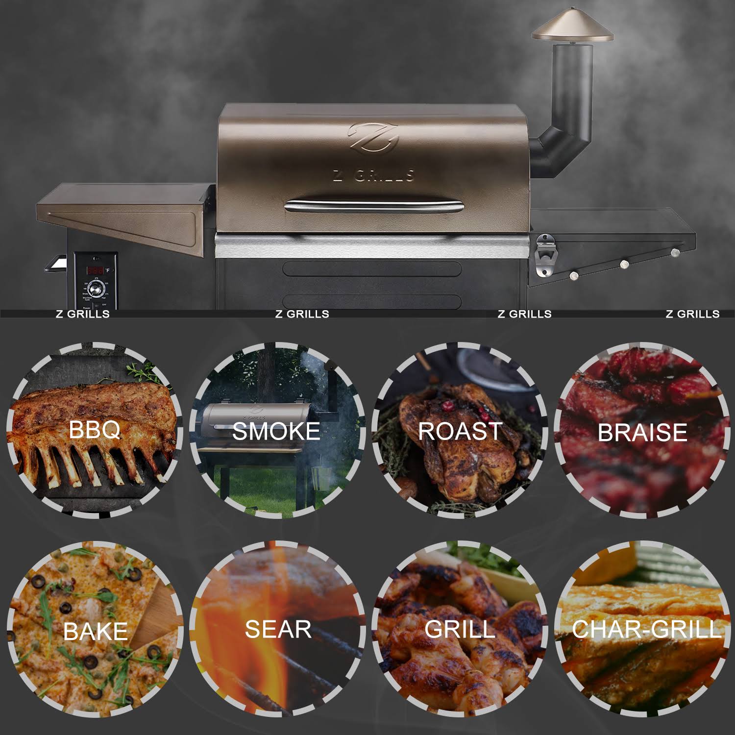Z Grills 600d Wood Pellet Grill Smoker