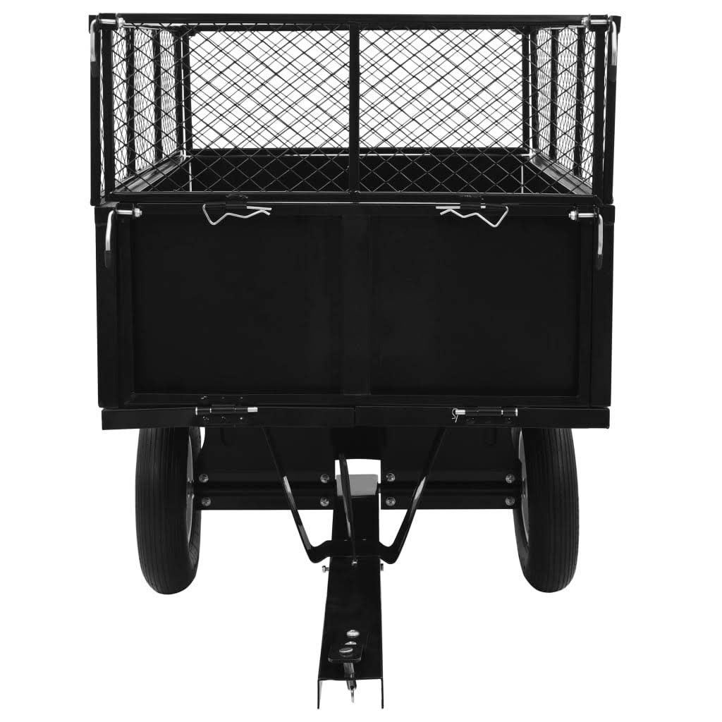 vidaXL Tipping Trailer for Lawn Tractor 661.4lbs Load 145813