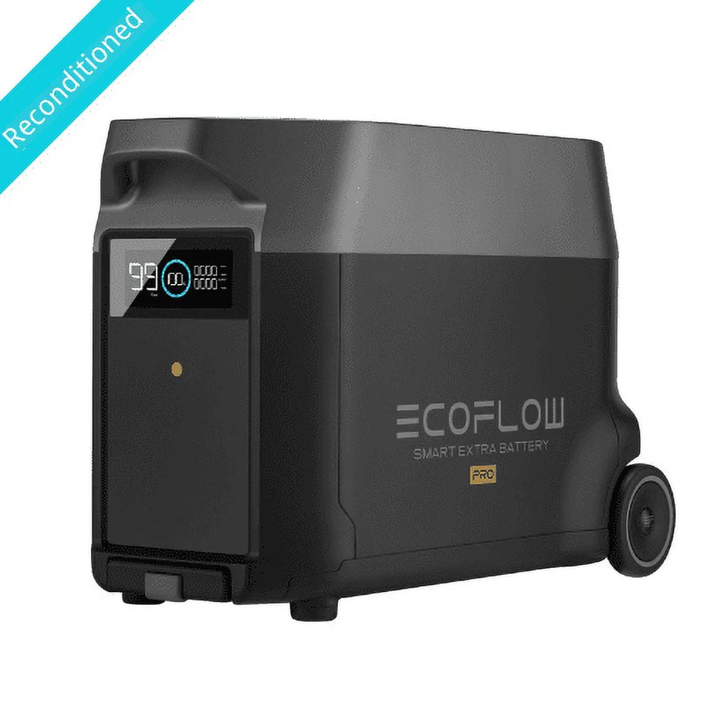 EcoFlow DELTA Pro Portable Solar Generator Power Station,for Outdoor Camping,Home Use,Emergency,Used,Certified Reconditioned