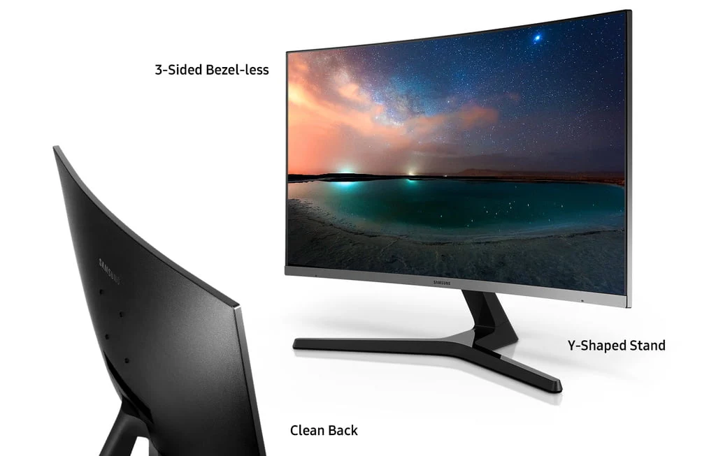 SAMSUNG 32 Class Curved Full HD (1,920 x 1,080) Monitor - LC32R500FHNXZA