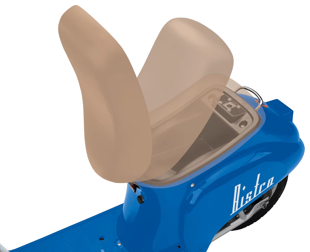 Razor Pocket Mod Miniature Euro 24V Electric Retro Scooters, 1 Blue & 1 Red