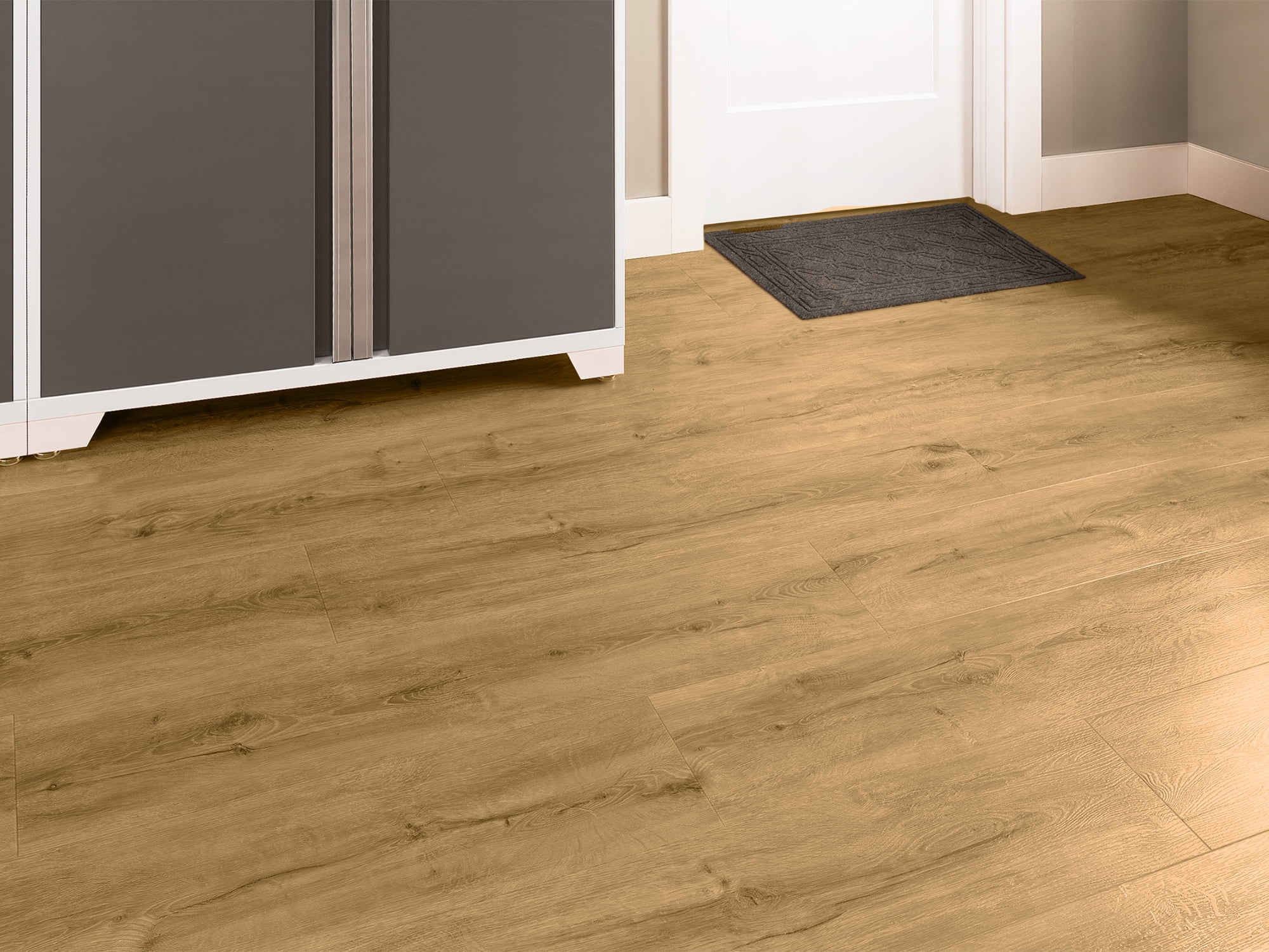Stone Composite LVP Flooring 5MM-Natural Oak 1000 Sq ft Room