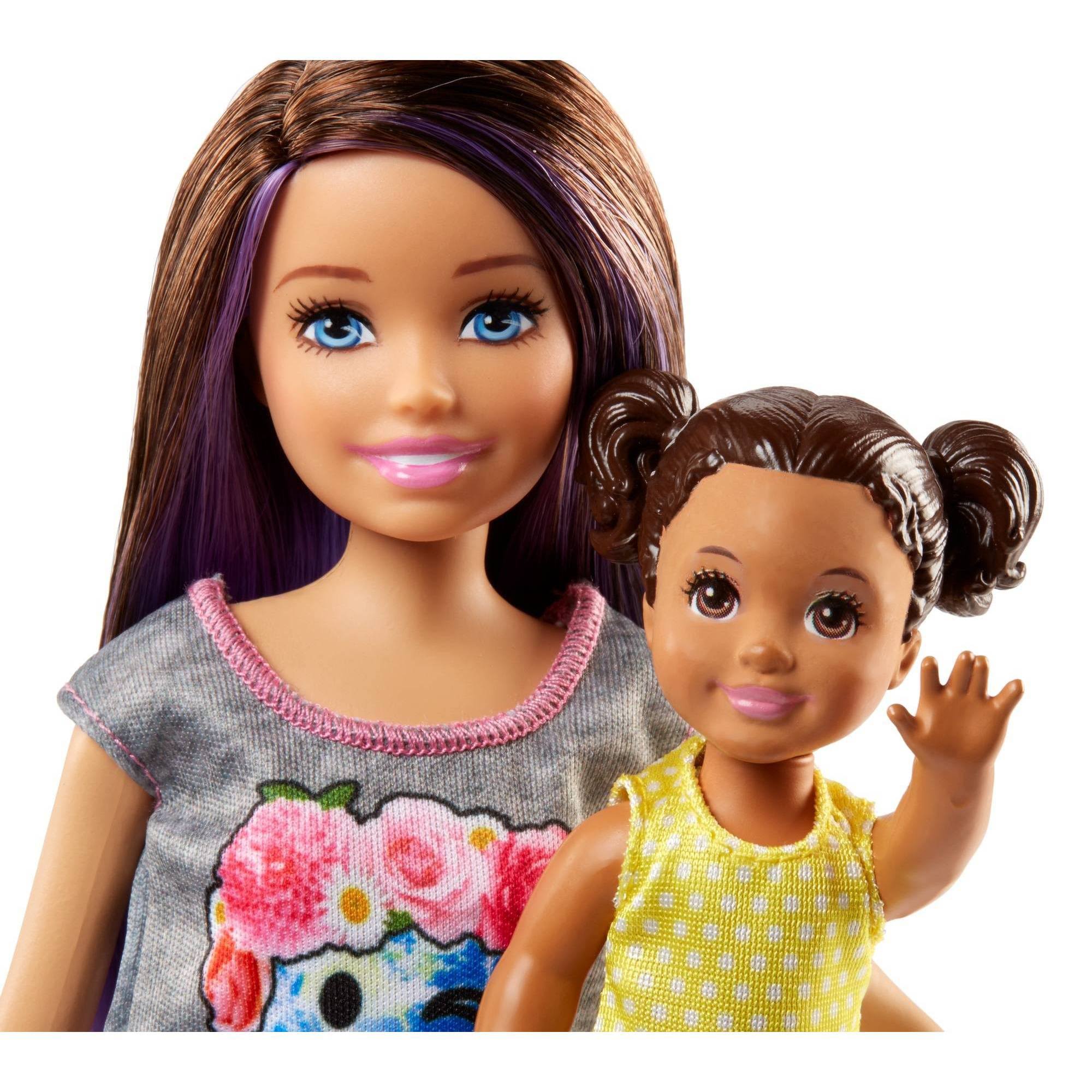 Barbie Skipper Babysitters Caucasian Doll and Stroller Playset