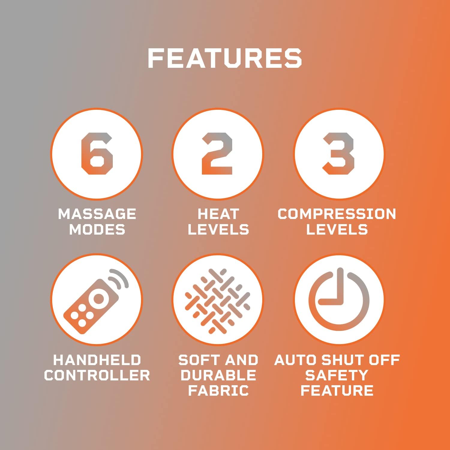 Lifepro Leg Massager - Foot and Leg and Calf Compression Massager for Circulation - with Heat and Compression for Pain Relief - Standard Width