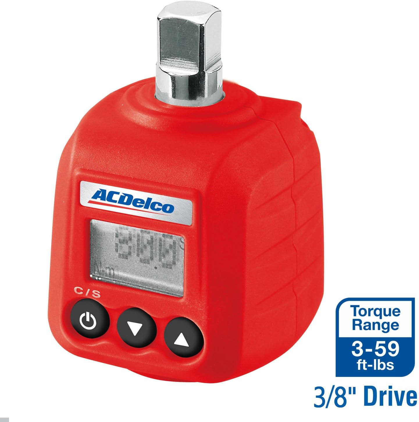 ACDelco ARM602-3 3/8” (5.9 to 59 ft-lbs.) Heavy Duty Digital Torque Adapter with Buzzer and LED Flash Notification – ISO 6789 Standards with Certificate of Calibration
