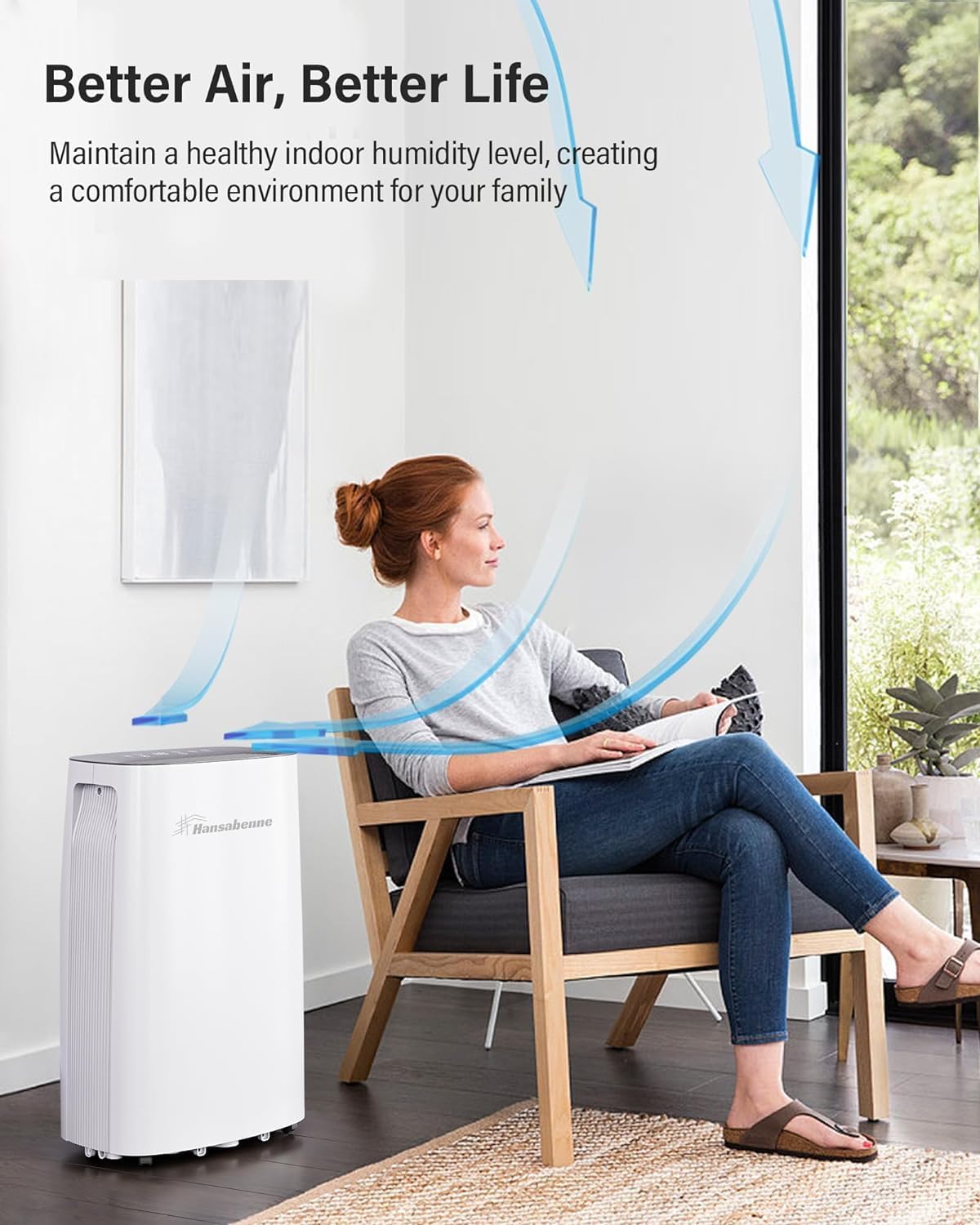 50-Pint Dehumidifier for Basement and Large Room - 4500 Sq. Ft, Quiet Dehumidifier for Large Capacity Room Home Bathroom Basements - Auto Continuous Drain Remove Moisture with Child Lock