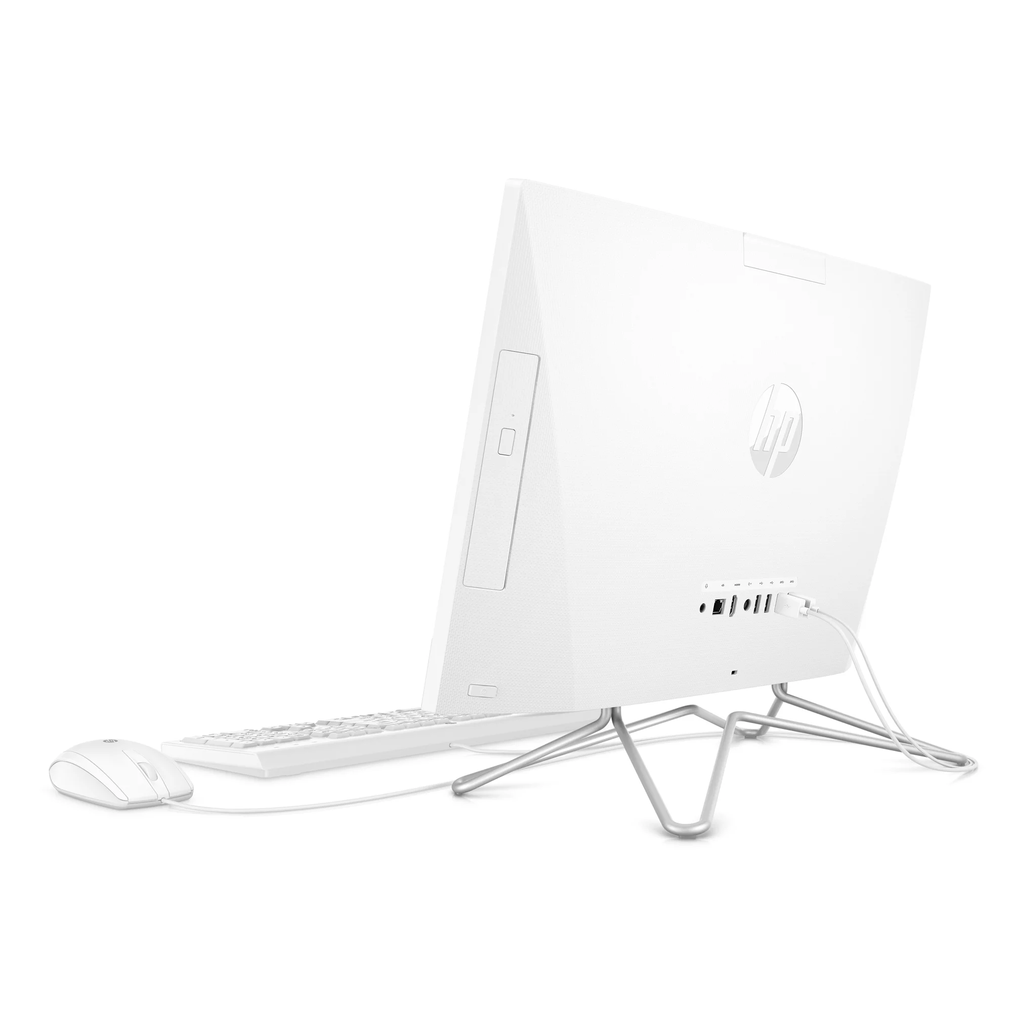 HP 22-DD0120 21.5" FHD All-in-One Computer, Intel Pentium Silver J5040, 4 GB DDR4, 128GB SSD, Win10 Home (S mode), Snow white, 1K0G6AA#ABA