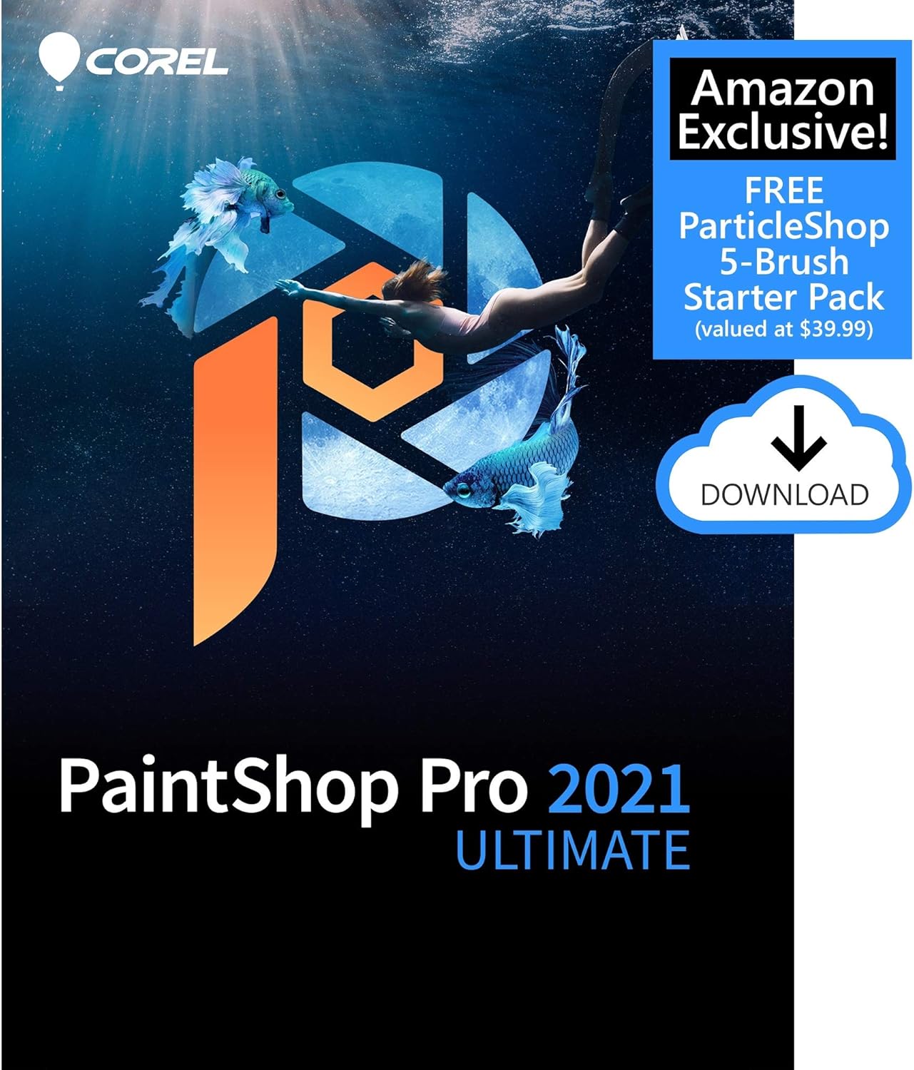Corel PaintShop Pro 2021 | Photo Editing & Graphic Design Software | AI Powered Features [PC Disc] [Old Version] Pack of 2