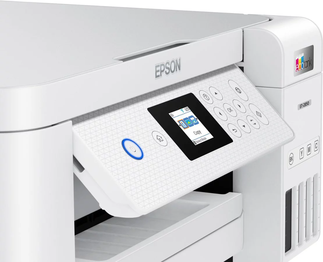 Epson EcoTank ET-2850 All-in-One Supertank Inkjet Printer - White (C11CJ63202)