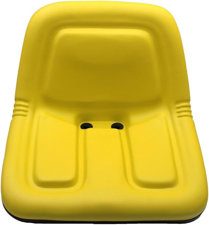 RAParts TY15863 New Yellow High Back Seat Fits John Deere Riding Mower Models 160+