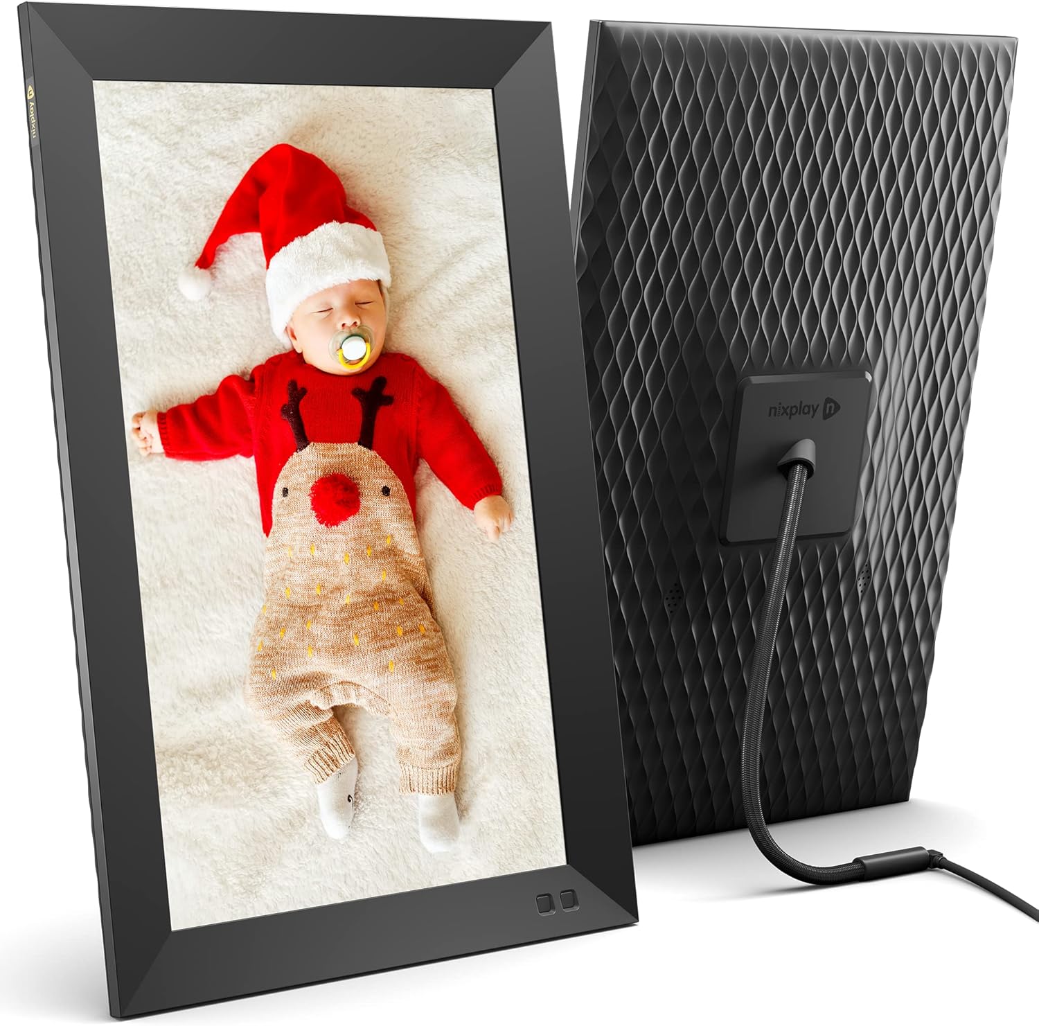 Nixplay 15.6 inch Smart Digital Photo Frame with WiFi (W15C) - Black - Share Photos and Videos Instantly via Email or App