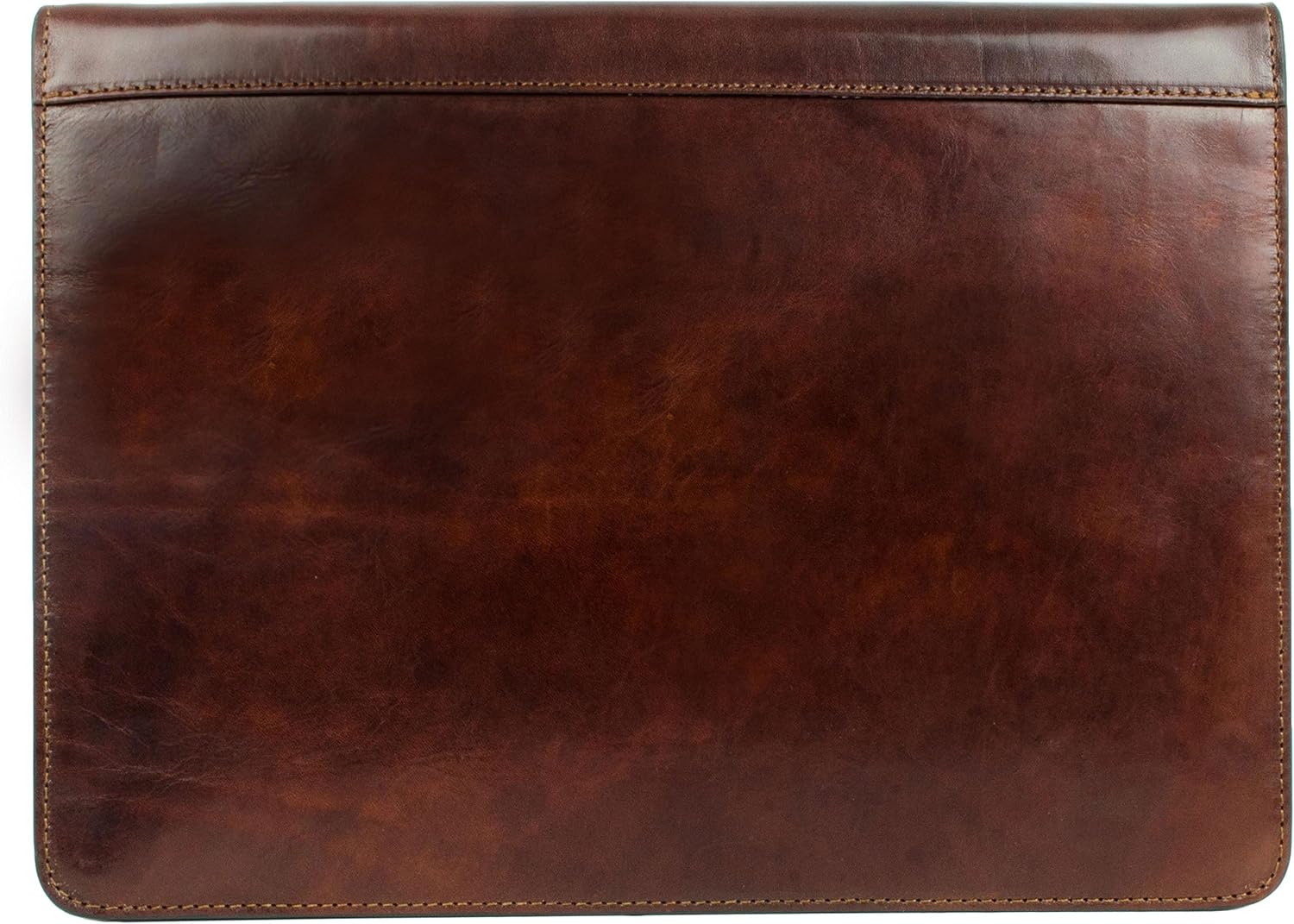 Leather Portfolio Document Folder Handcrafted Case Brown Time Resistance