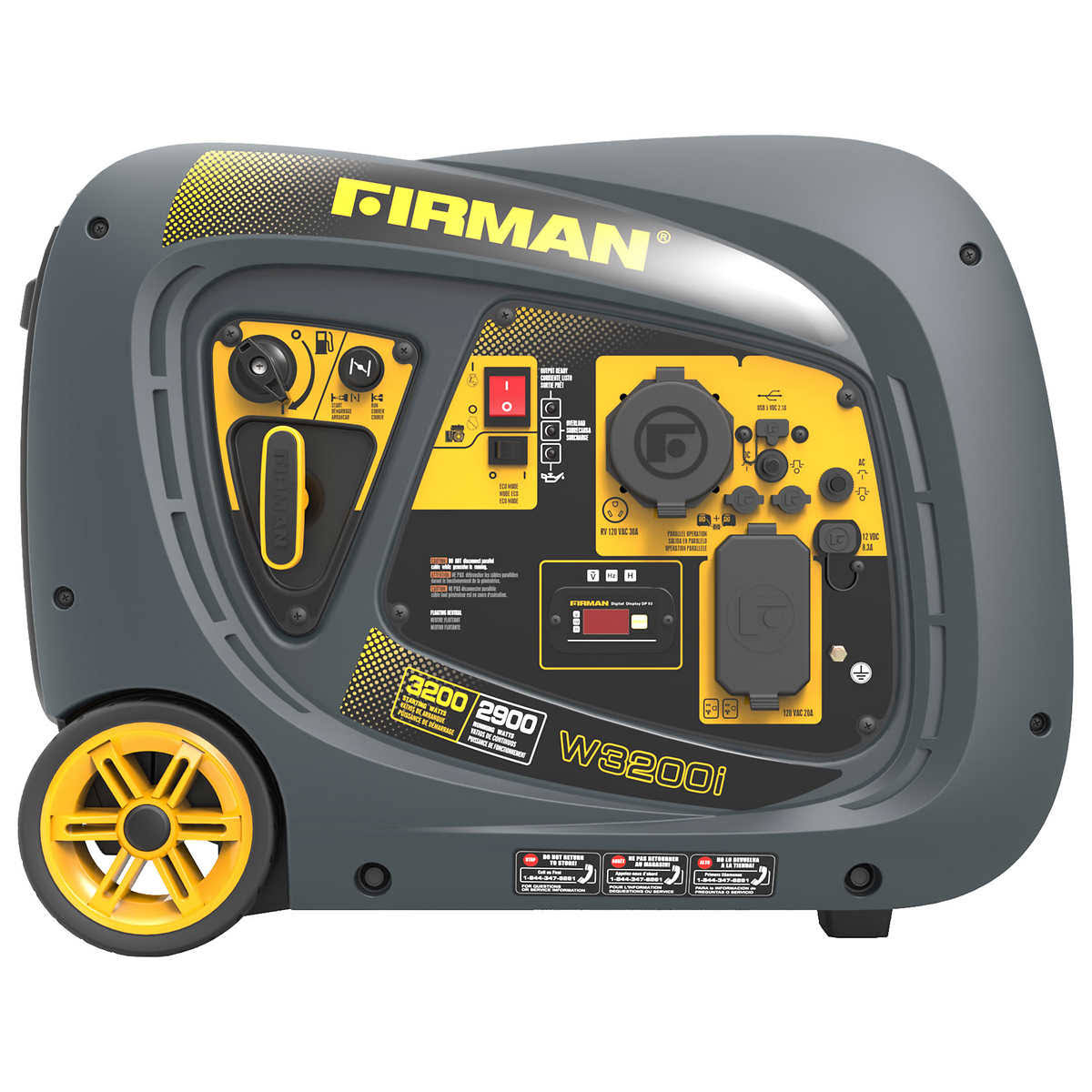 Firman 2900W Running / 3200W Peak Gasoline Powered Inverter Generator