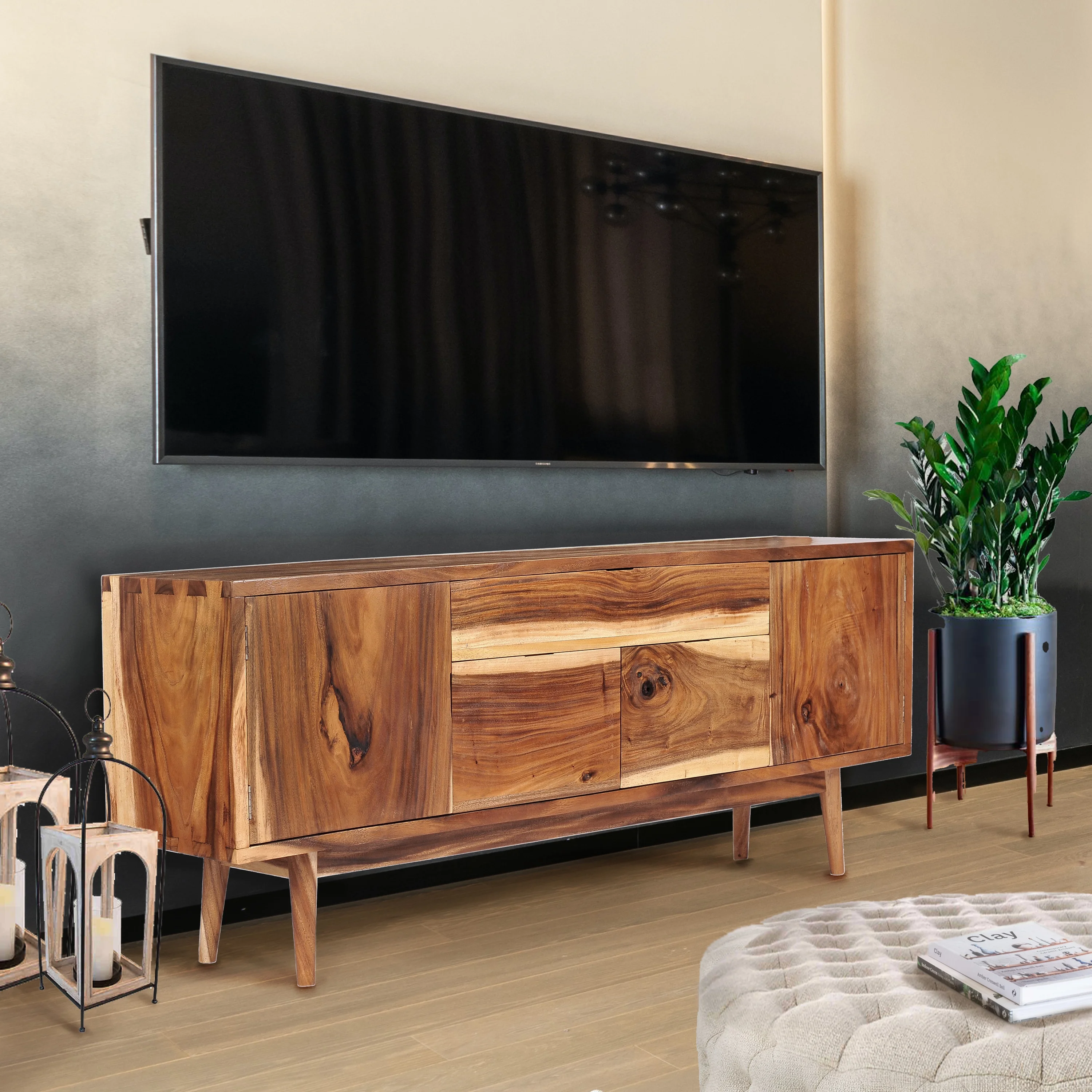 Belum Live Edge Suar Wood Buffet with 2 doors/2 drawers