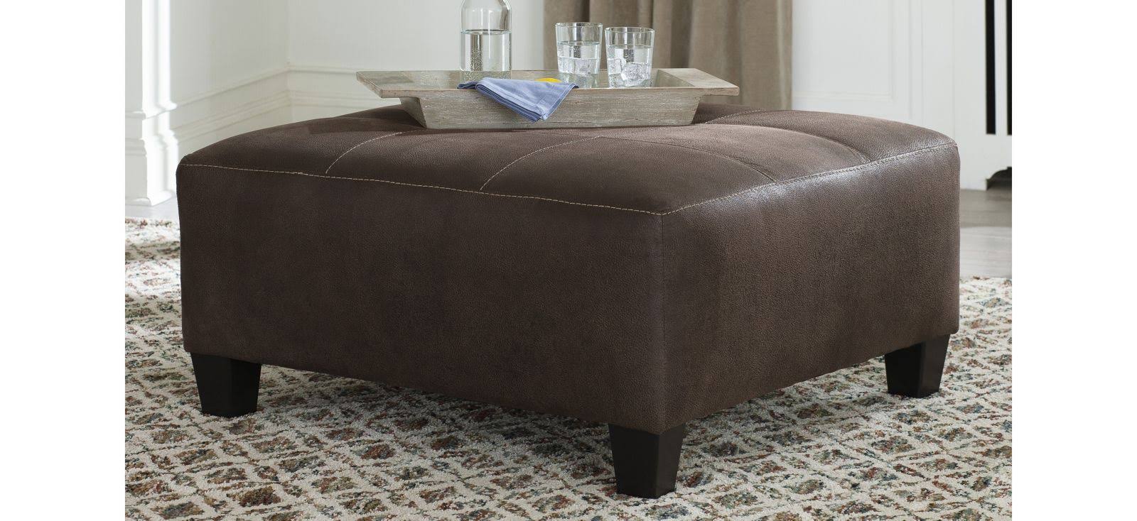 Ashley Navi Oversized Accent Ottoman