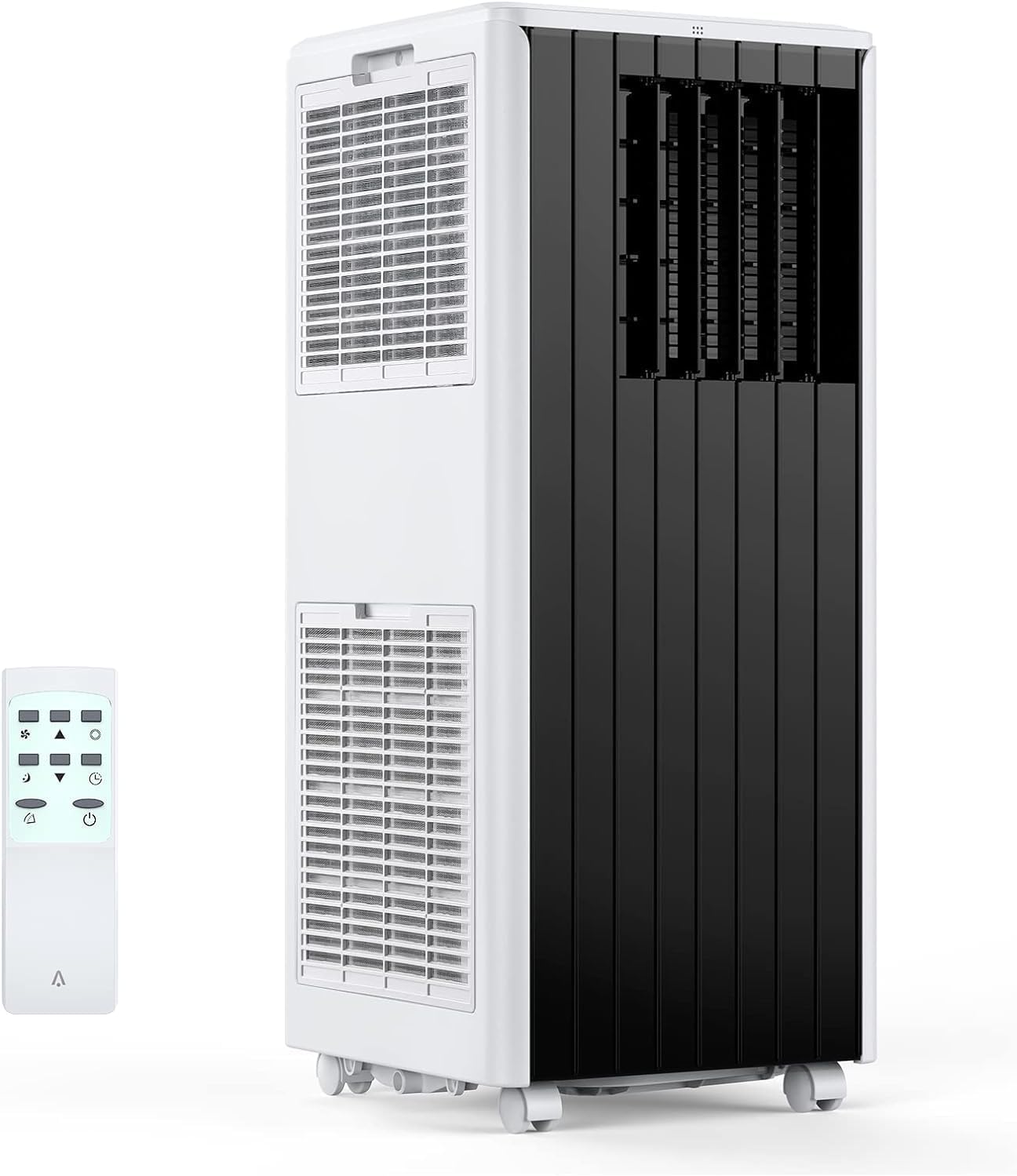 8,000 BTU Portable Mobile Air Conditioner, Cooling Range 350 Square Feet, with Remote Control, LED Touch Screen, 3-in-1/24 Hour Timer, Suitable for Home/Office/Dormitory, Black