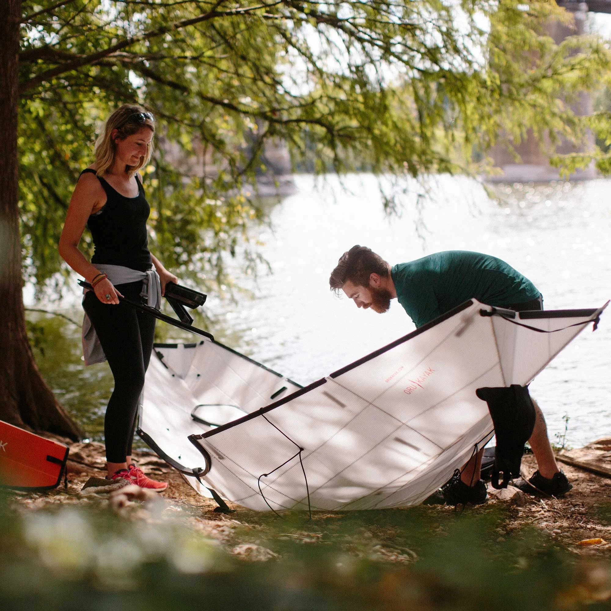 Oru Kayak Foldable Kayak Bay ST | Stable, Durable, Lightweight - Lake, River, and Ocean Kayaks - Beginner to Intermediate experience paddlers