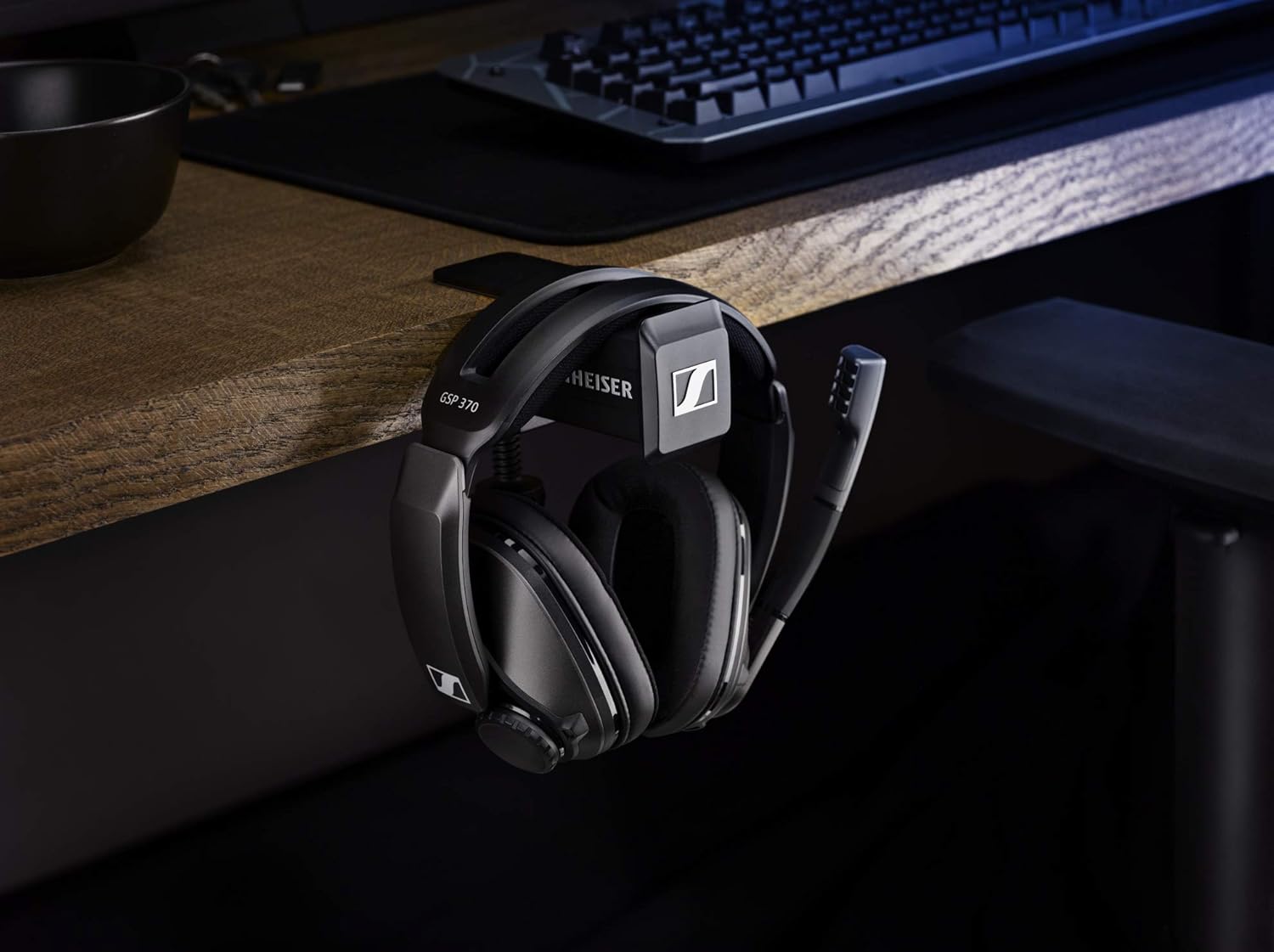 Sennheiser GSP 370 Over-Ear Wireless Gaming Headset, Low-Latency Bluetooth,Noise-Cancelling Mic, Flip-to-Mute, Audio Presets - PC, Mac, Windows, and PS4 Compatible - Black