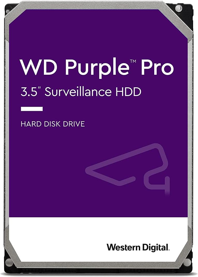 Western Digital 10TB WD Purple Pro Surveillance Internal Hard Drive HDD - 7200 RPM, SATA 6 Gb/s, 256 MB Cache, 3.5 - WD101PURP