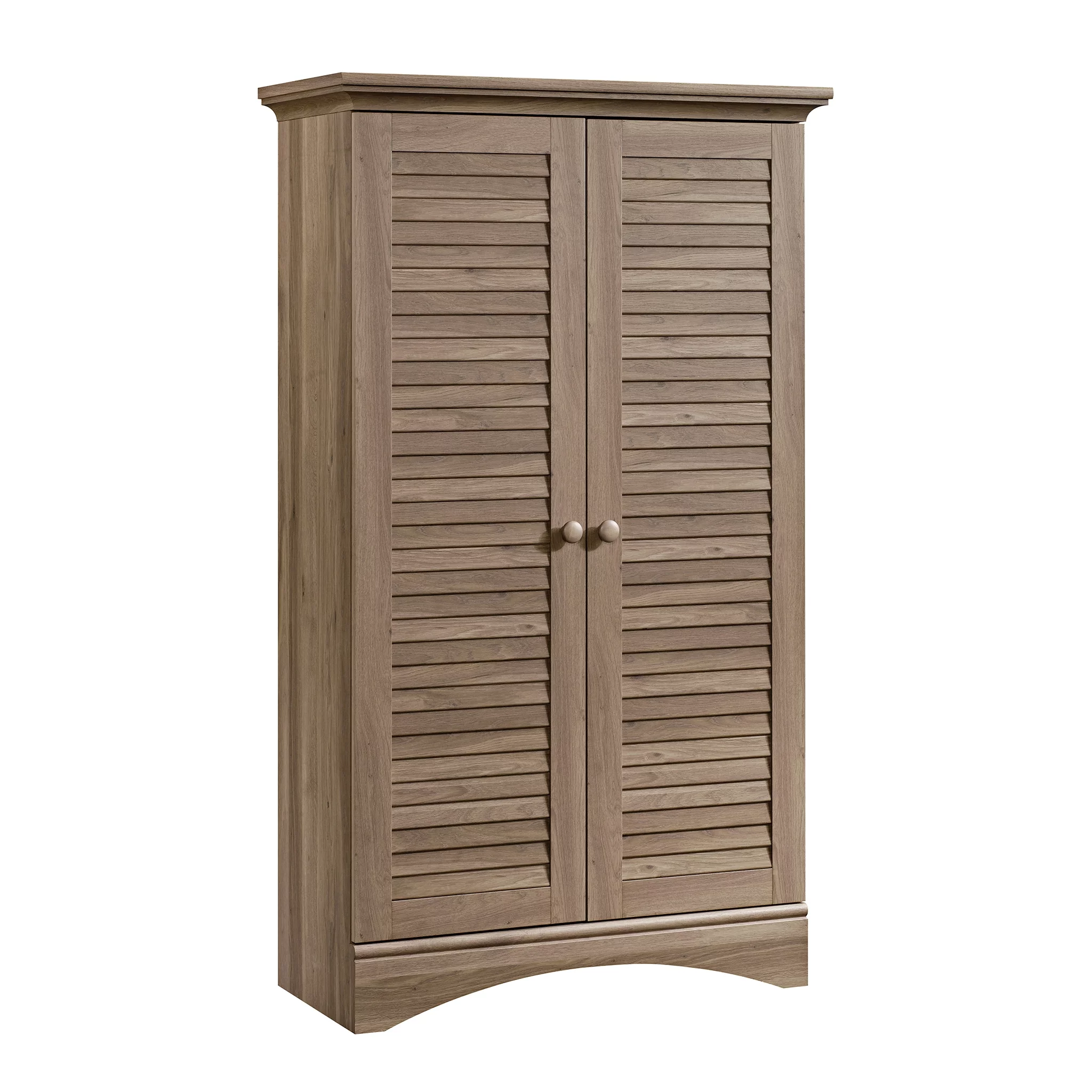 Sauder Harbor View Storage Cabinet, Salt Oak Finish