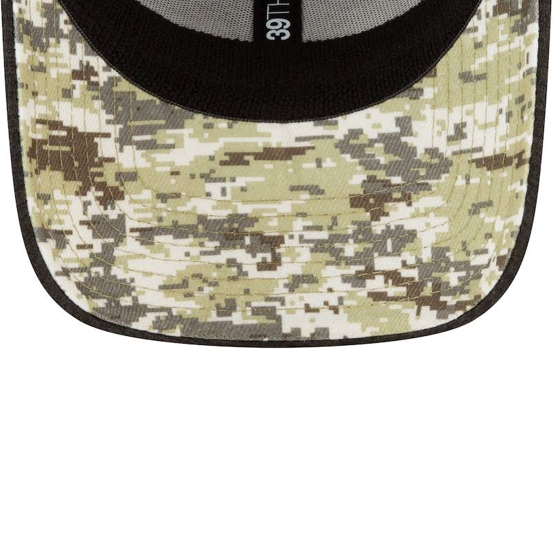 Houston Texans New Era 2020 Salute to Service 39THIRTY Flex Hat - Heather Black