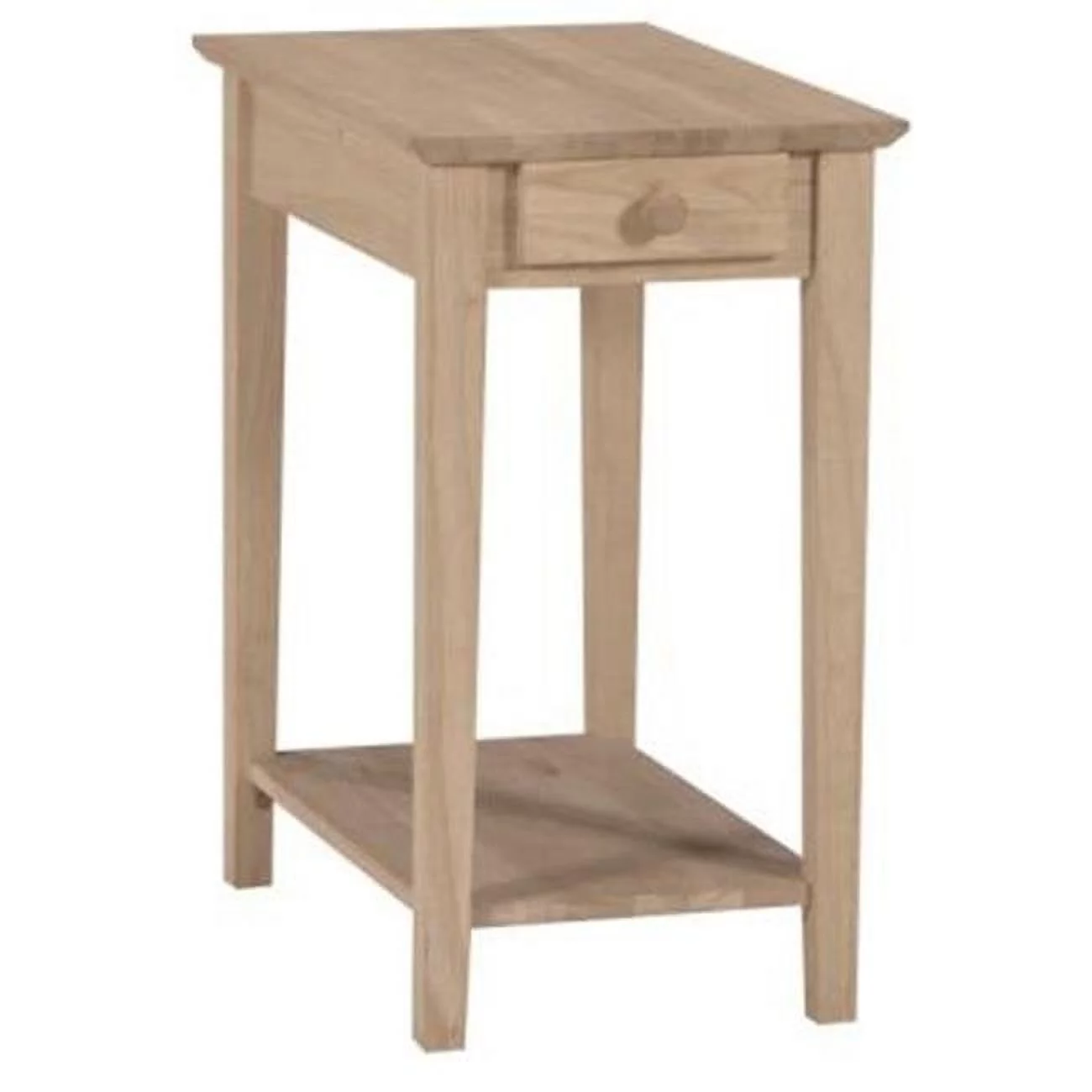 Narrow end table- Unfinished