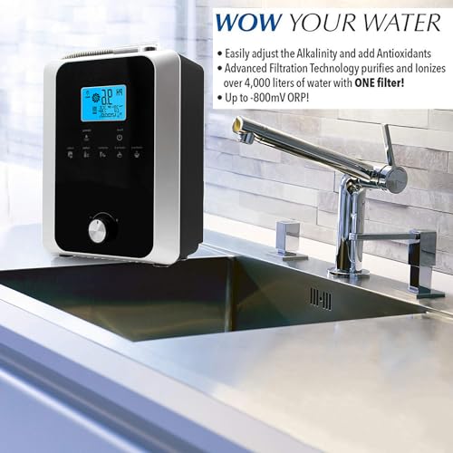 Alkaline Electrolyzed Water Machine,Ph2.8-11.0alkaline Acidic Hydrogen Water Purifier,Up To-700mv Orp,7 Water Settings,Automatic Cleaning,Smart Voice