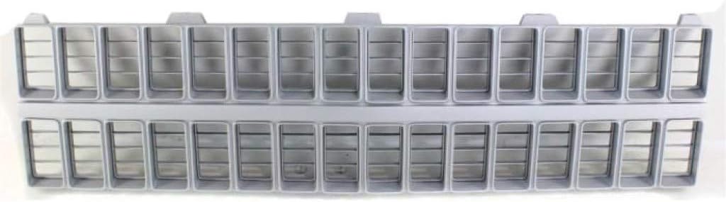 For Chevy C10 / C20 / C30 / K10 / K20 / K30 Grille Assembly 1981 1982 | Argent Shell & Insert | Plastic | GM1200120 | 14021295