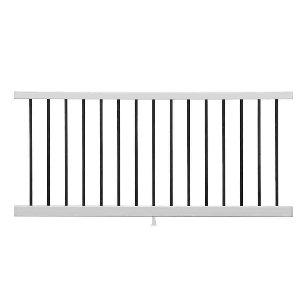 Trex Enhance 6-ft x 2.75-in x 36-in Classic White Composite Deck Rail Kit Round Balusters Included WTRD0636HENKRT - Shop Hardware Tools Online Store