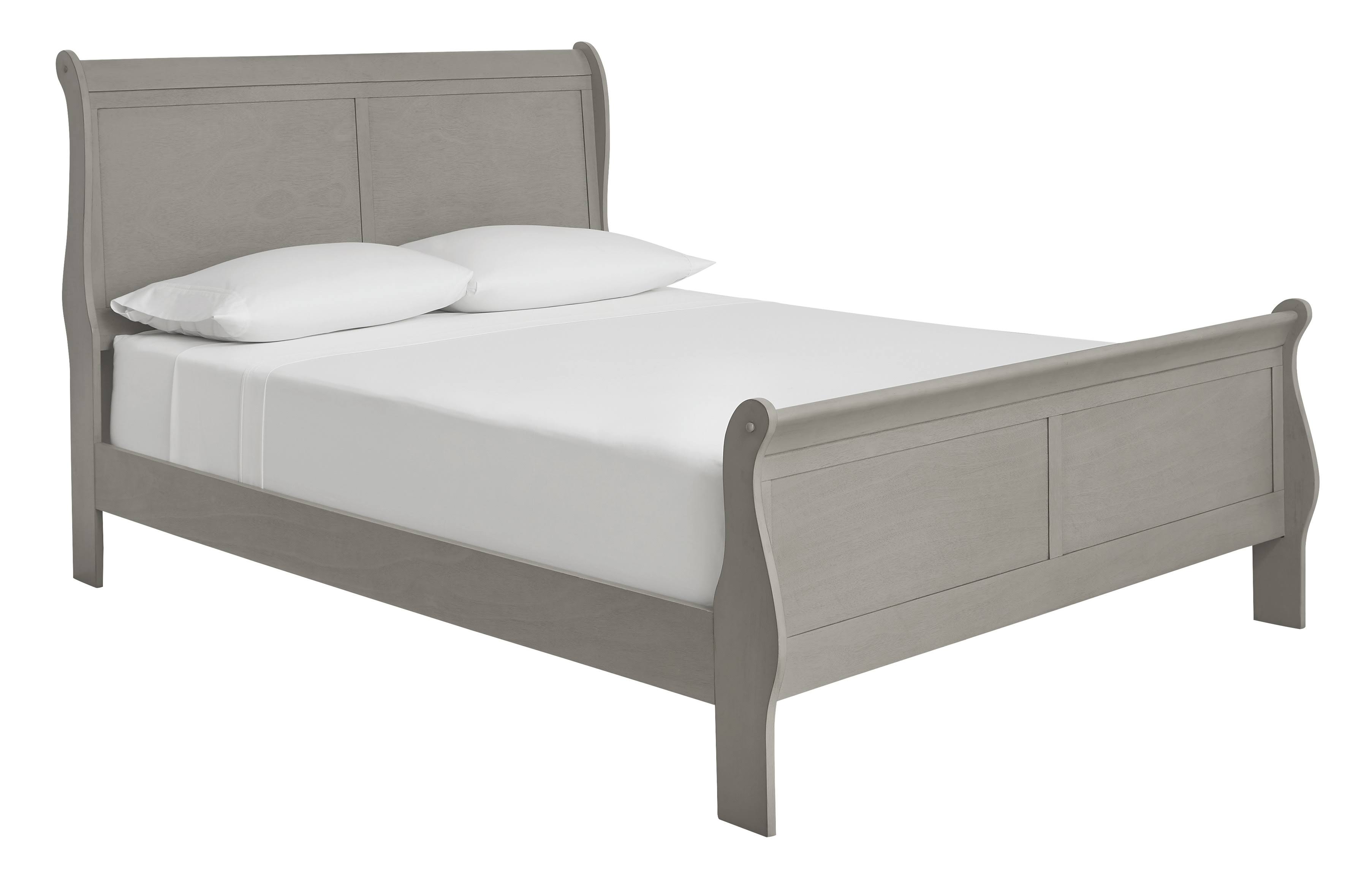 Ashley Kordasky Queen Sleigh Bed in Gray