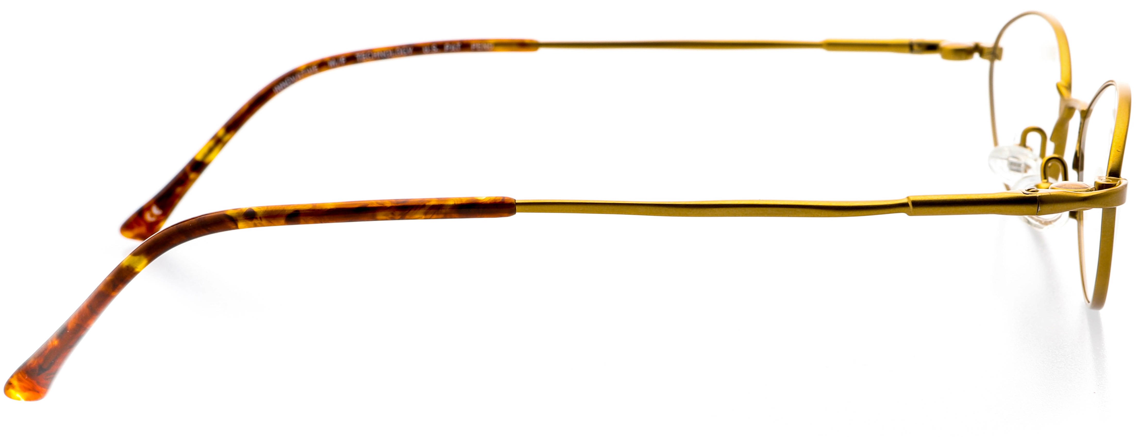 Optical Eyewear - Oval Shape, Metal Full Rim Frame - Prescription Eyeglasses RX, Bronze Antique Gold