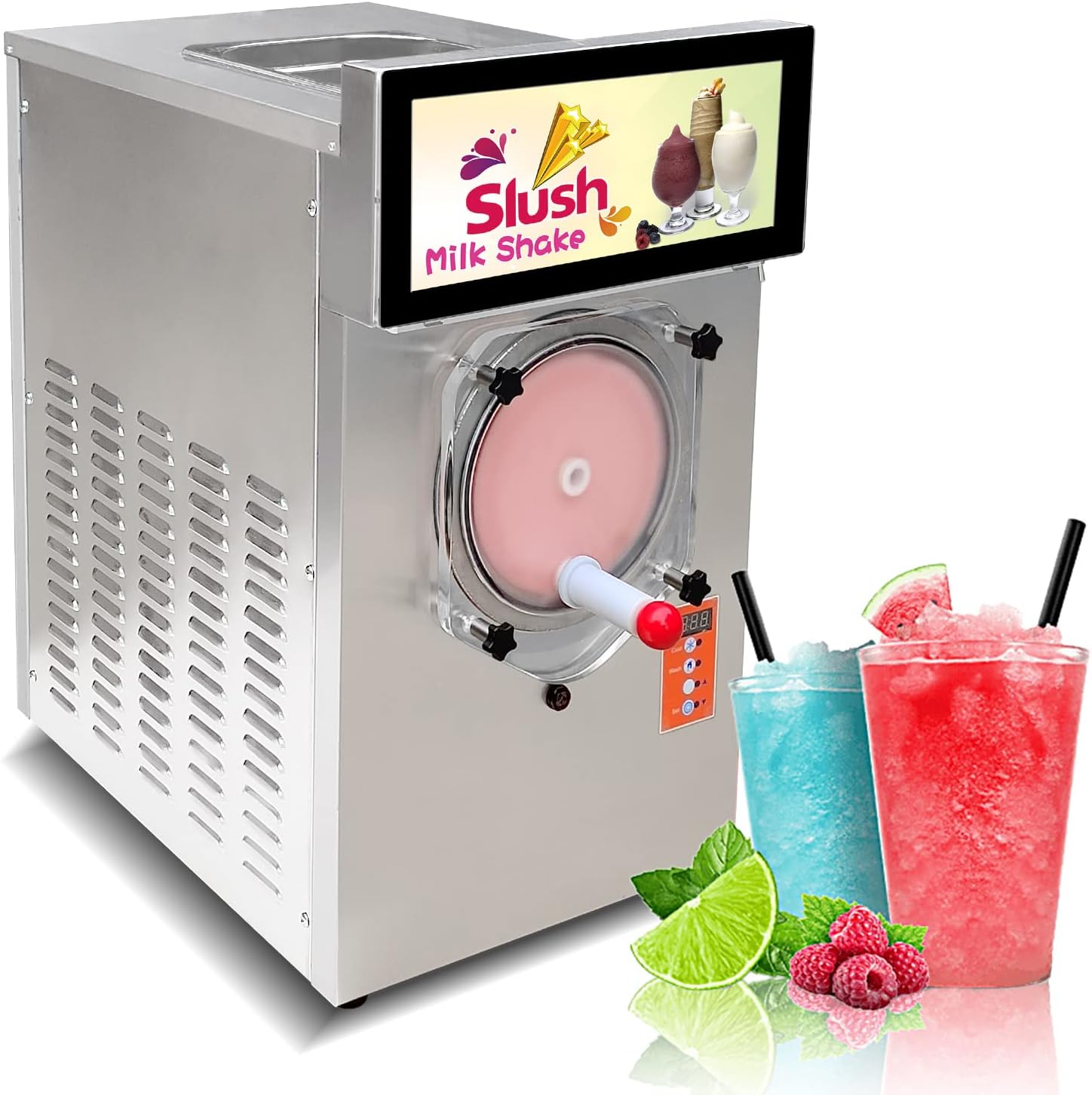 Kolice Commercial ETL Heavy Duty Commercial Margarita Ice Slush Machine, Iced Coffees, Milkshake Machine, Cocktail Margarita Machine, Smoothie Frozen Drink Cooling Beverage Machine-BIGGER CYLINDER 11L