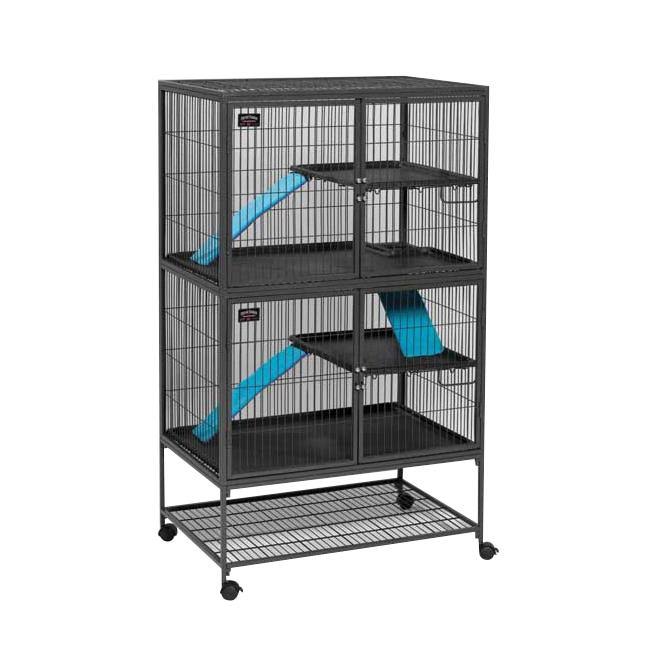 Midwest Ferret Nation Double Unit Cage, Gray