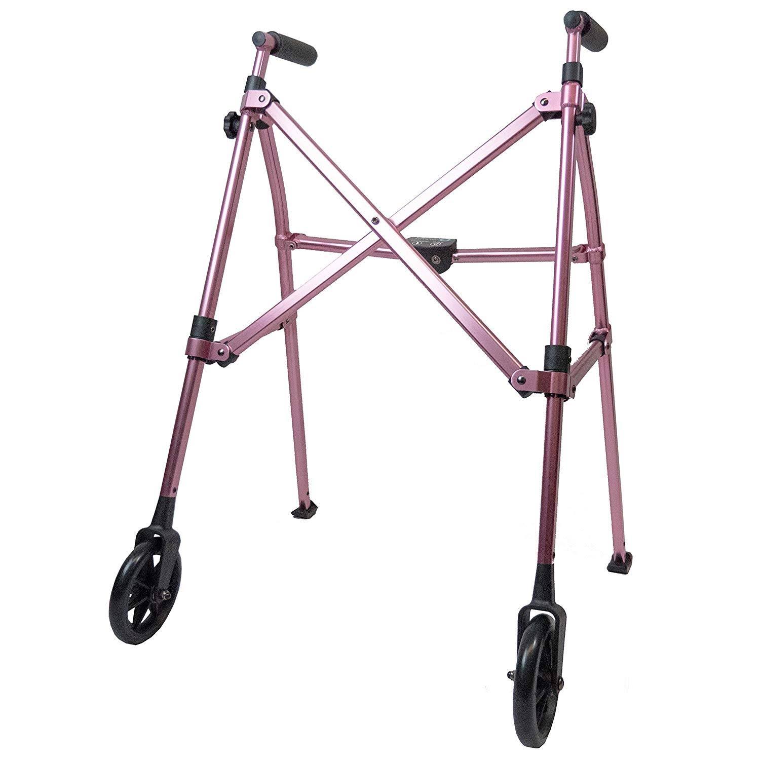 Able Life Space Saver Walker - Lightweight Folding u0026 Height Adjustable Adult Tra