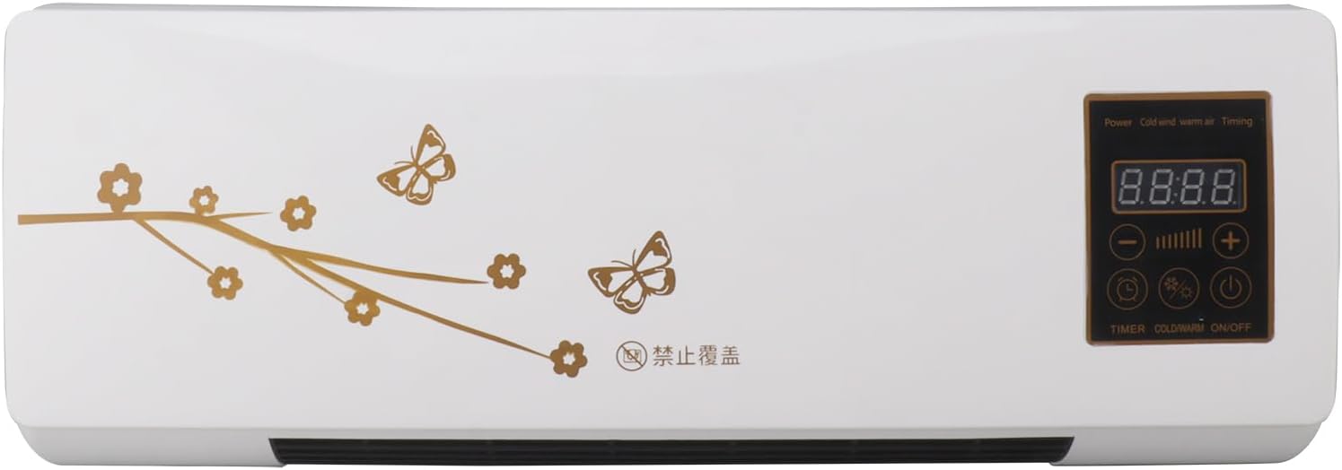 Wall Mounted Cooling Blower, Wall Mount Air Conditioner and Heater for Home Bathroom Bedroom Office Room