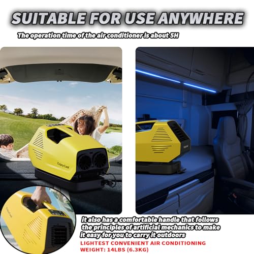 Tent Air Conditiones，Camper Air Conditioner Portable，Idea for RV Tent RV Air Conditioner no windows needed air conditioners Air Conditioner Camping 24V 222W Low Power Van Life Camping
