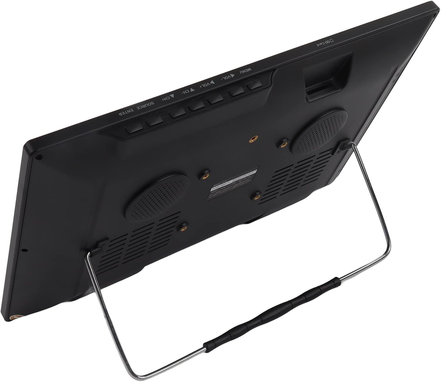 Portable Digital TV, 15.4 inch Rechargeable LED TV with High Sensitivity Tuner for Car and Outdoor, Supports 1080p Video, MV, MOW, AVI, W, MP4, FIV