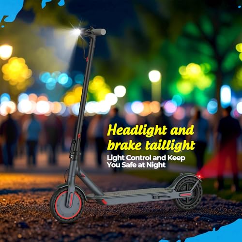 Electric Scooter, 10" /8.5" Solid Tires, 500W/350W Motor,19/22Mph, 22/28/52 Miles Long Range, Folding E-Scooter with Dual Suspension and Braking System