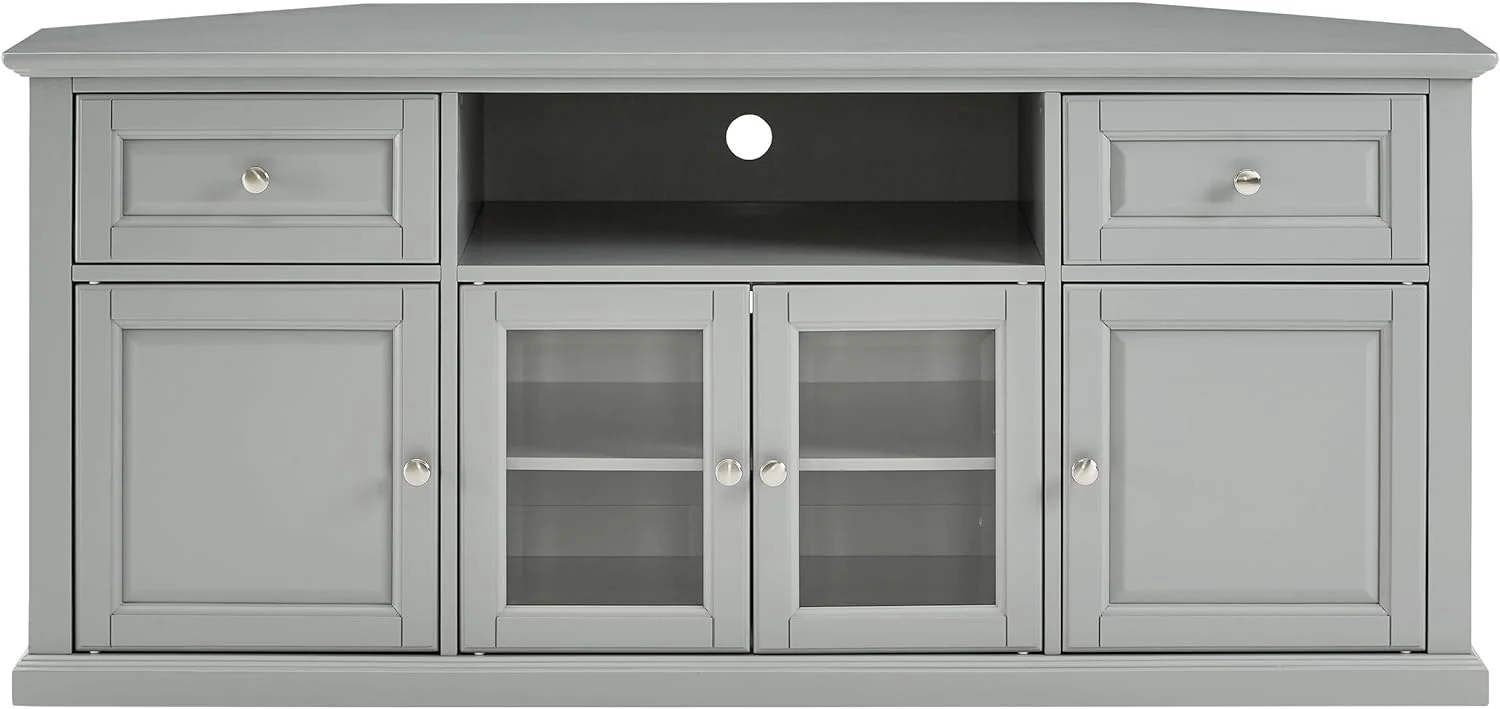 Corner TV Stand - Gray