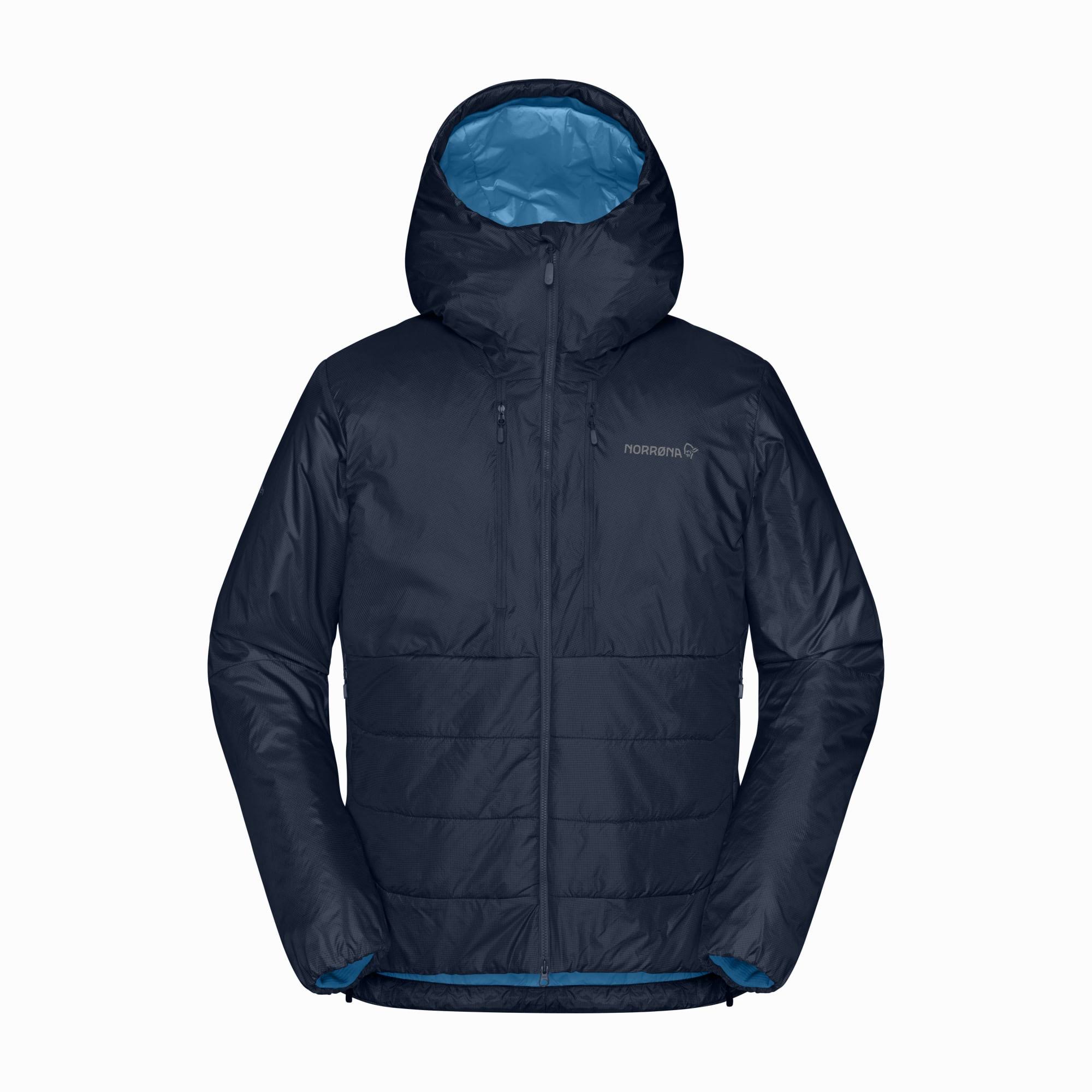 Norrona Trollveggen Primaloft100 Zip Hood - Men&s Indigo Night Large 1620-19-2295-L