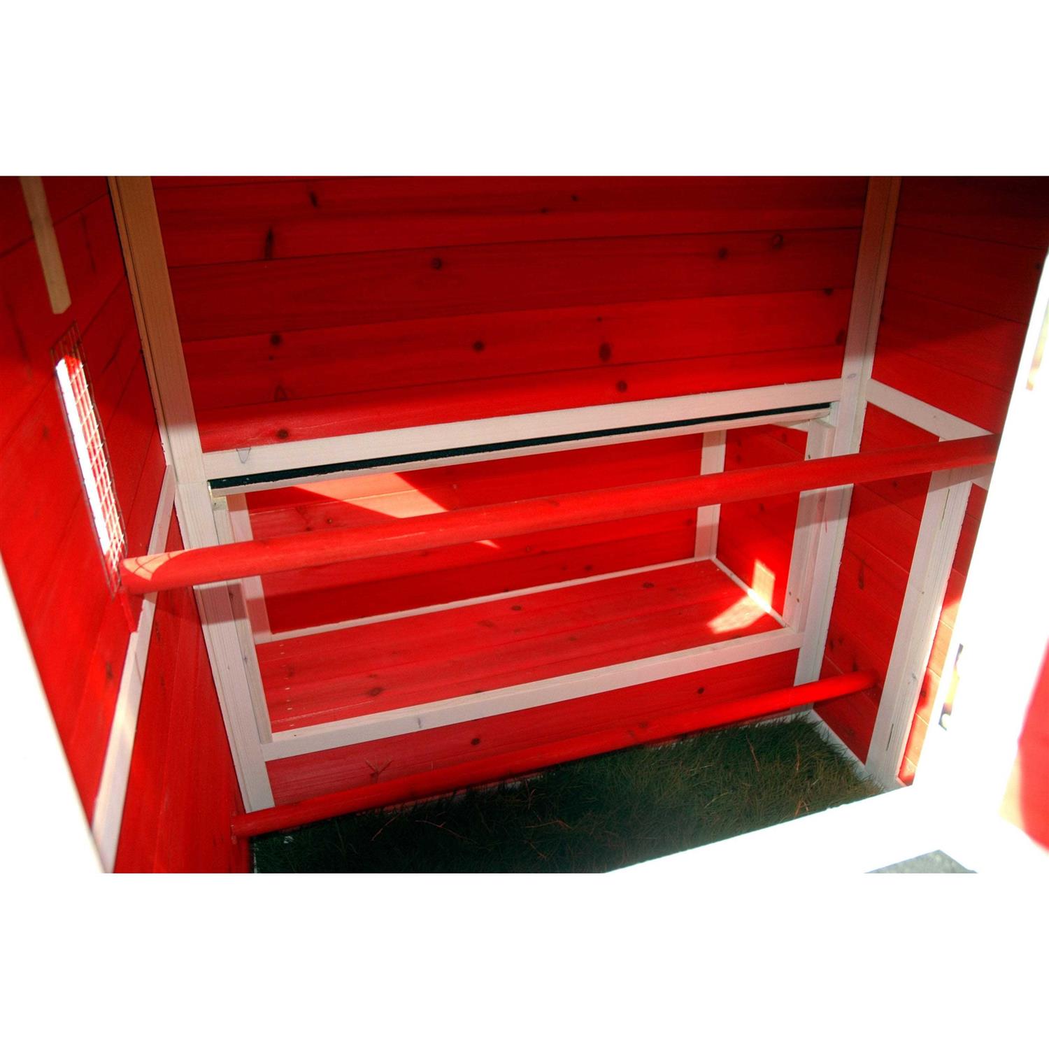 Merry Products Red Barn Chicken Coop with Roof Top Planter - Pet Supplies online store