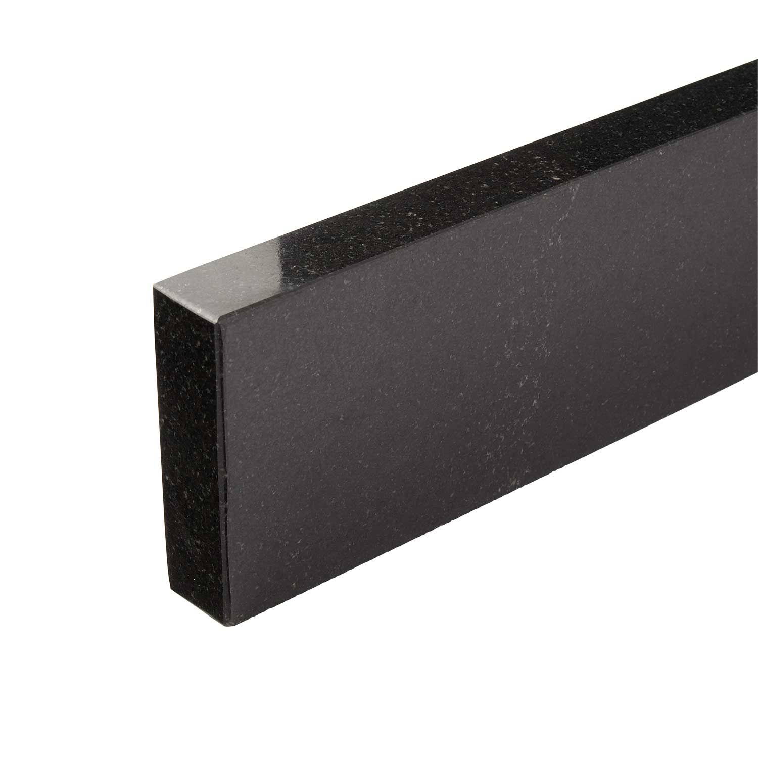 49x22 Granite Vanity Backsplash - 3cm - Absolute Black | Signature Hardware